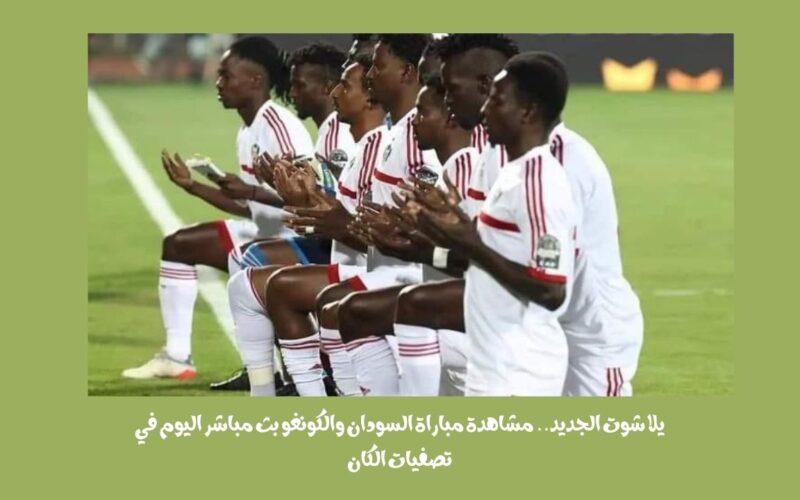 يلا شوت الجديد 2-0.. نتيجة مباراة السودان والكونغو اليوم في تصفيات الكان